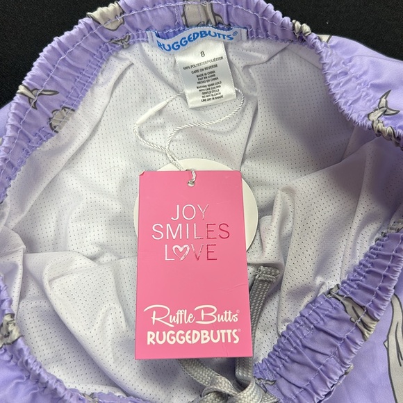 RuggedButts Shark Swim-trunks, NWT size 8. - Picture 3 of 3